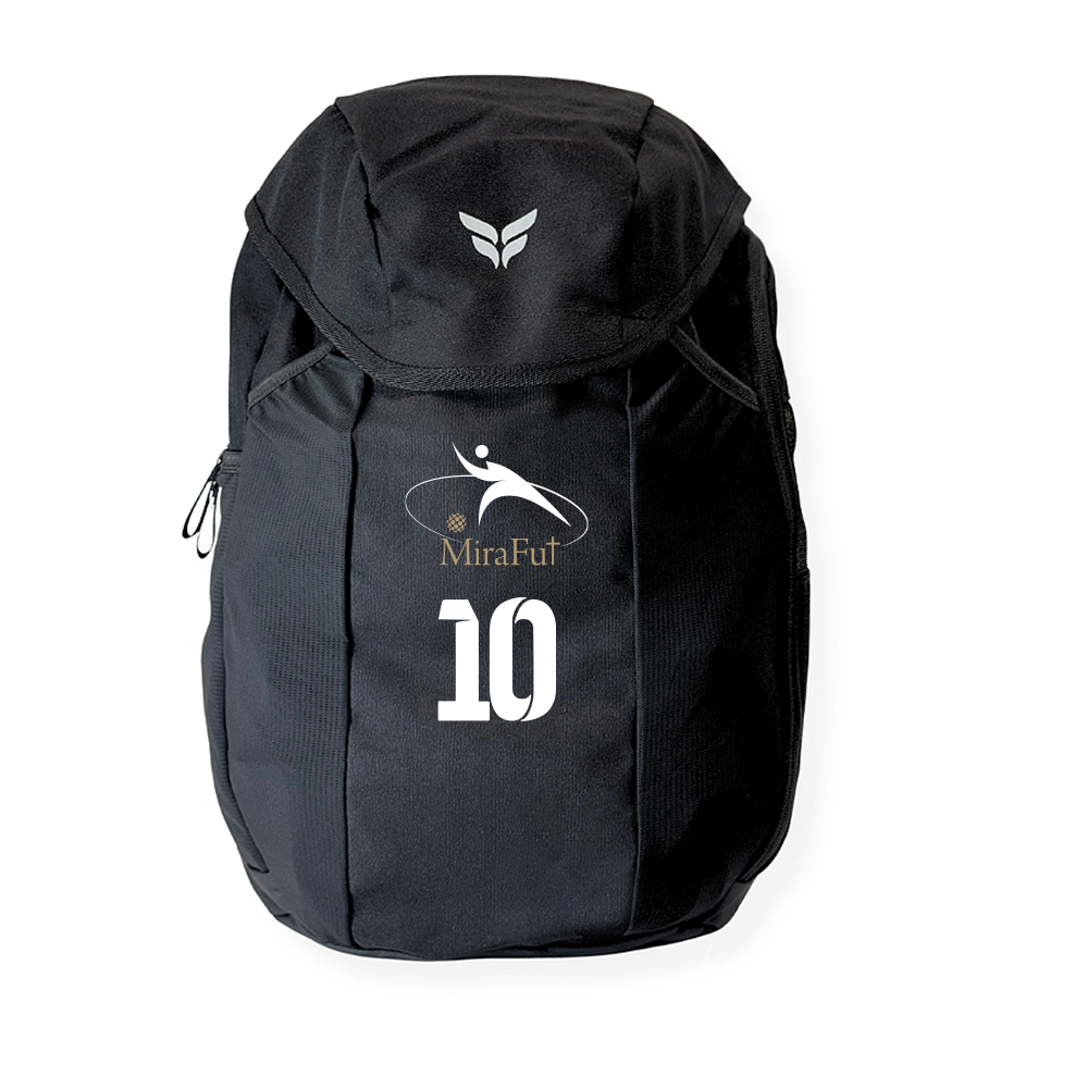 MIRAFUT TEAM BACKPACK WITH PLAYER NUMBER (BLACK)