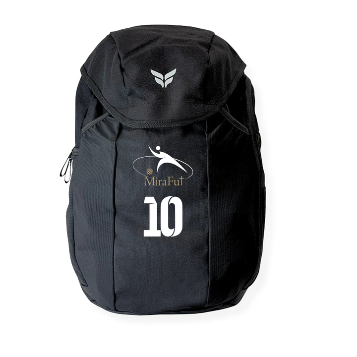 MIRAFUT TEAM BACKPACK WITH PLAYER NUMBER (BLACK)