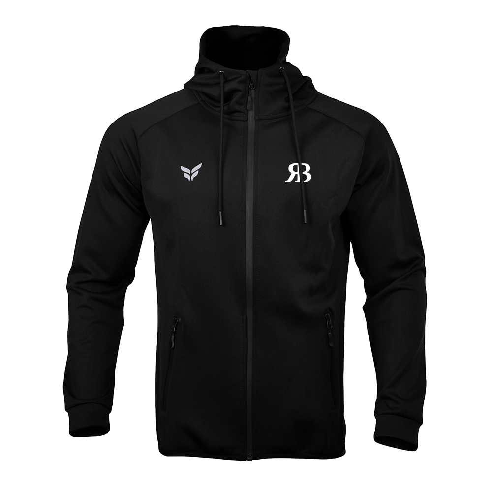 RB FULL-ZIP HOODED SWEATSHIRT (BLACK)