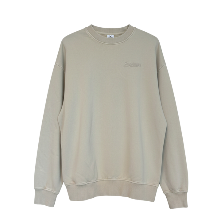 SD SOCKERS EMBROIDERED CREW (TAN)