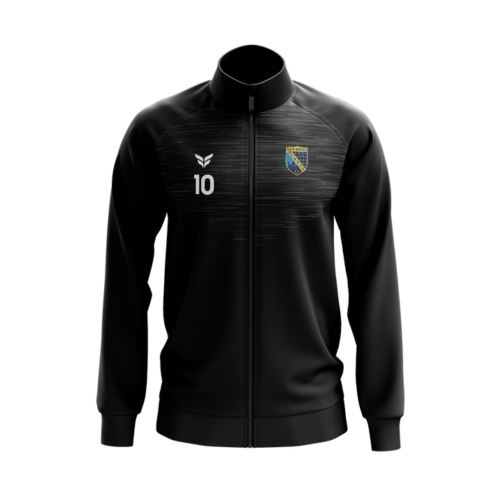 SD SOCKERS YOUTH WARM-UP JACKET WITH PLAYER NUMBER (BLACK)