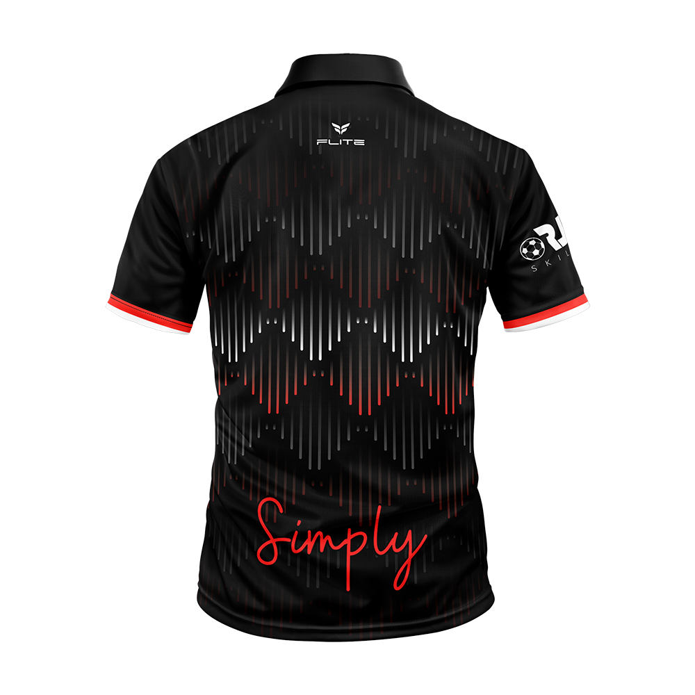 SIMPLY FUTBOL 2026 TST JERSEY DESIGN POLO SHIRT (BLACK)