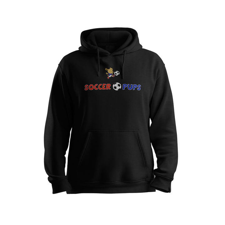 SOCCER PUPS COTTON-BLEND HOODIE (BLACK)