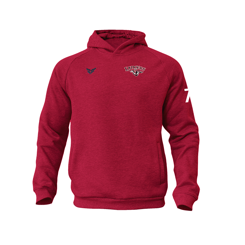 ST JOHNS COTTON-BLEND HOODIE (RED)