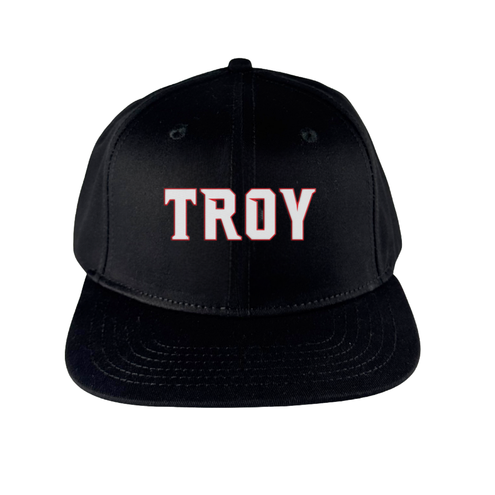 TROY CURVE BRIM SNAPBACK HAT (BLACK)