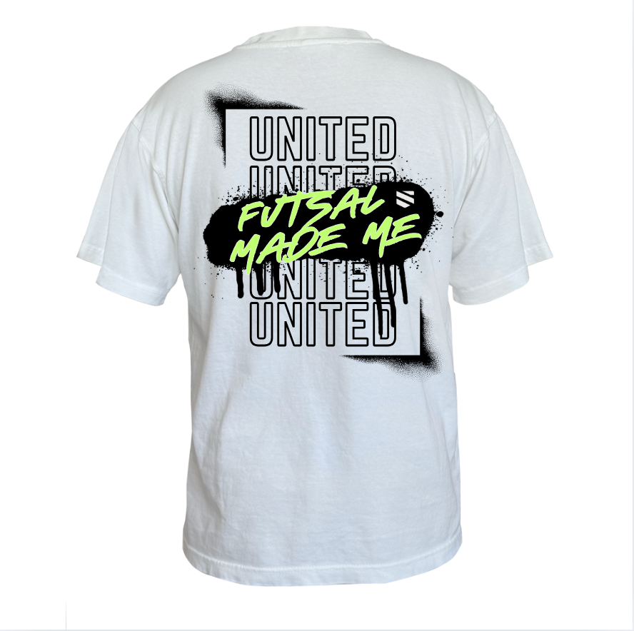 UNITED FUTSAL COTTON-BLEND TSHIRT (WHITE)
