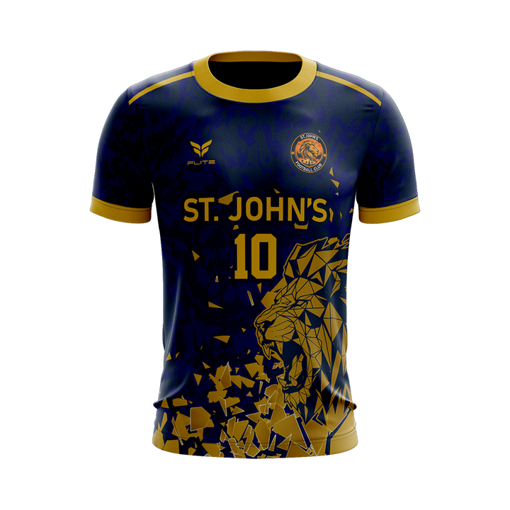 ST JOHNS FC AWAY JERSEY SS (NAVY GOLD)