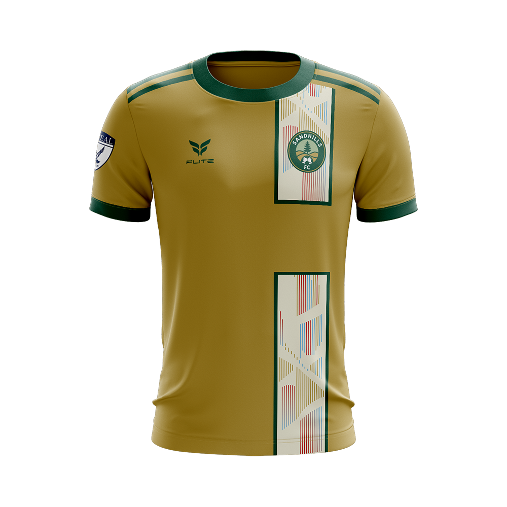 SANDHILLS FC AWAY JERSEY SS (GOLD)