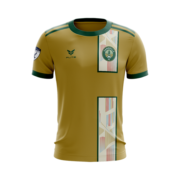 SANDHILLS FC AWAY JERSEY SS (GOLD)