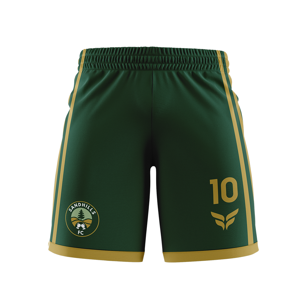 SANDHILLS FC HOME PLAYER SHORTS (GREEN)
