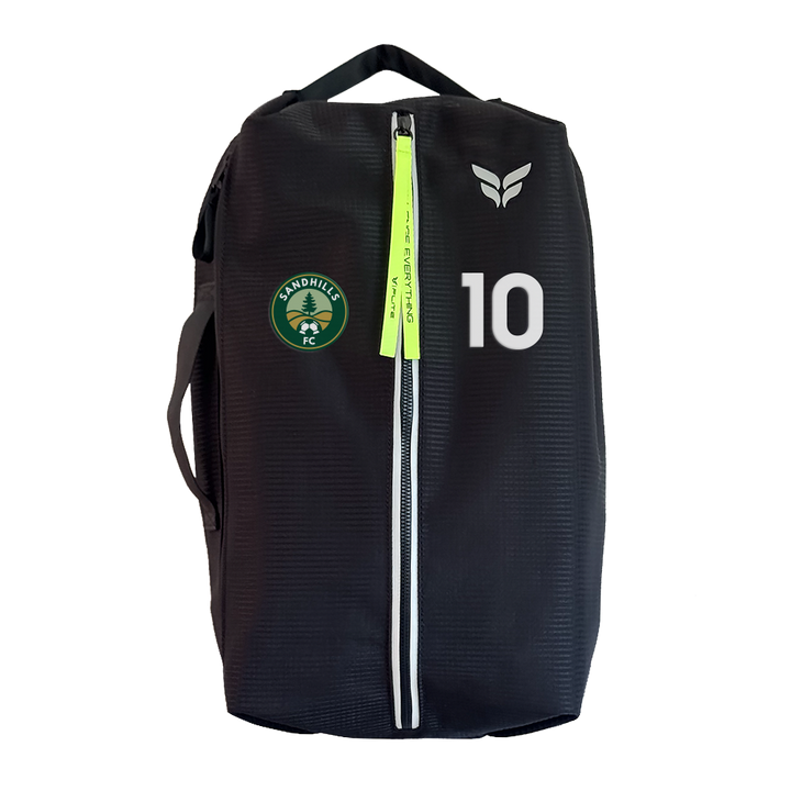 SANDHILLS FC GAME DAY BAG WITH PLAYER NUMBER (BLACK)