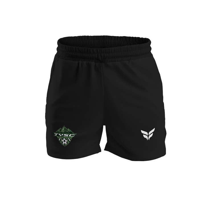 TUSCARORA COACHES SHORTS W/ZIPPERED POCKETS (BLACK)