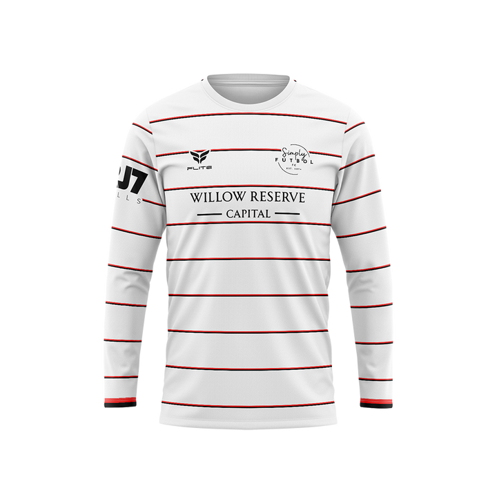 SIMPLY FUTBOL 2026 TST WOMENS TRAINING JERSEY LS (WHITE)
