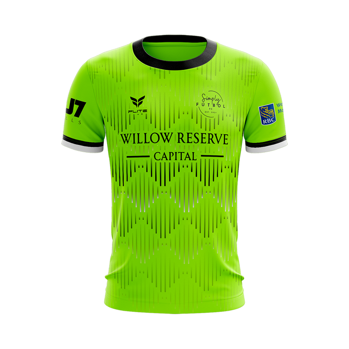 SIMPLY FUTBOL 2026 TST WOMENS GK JERSEY SS (NEON GREEN)