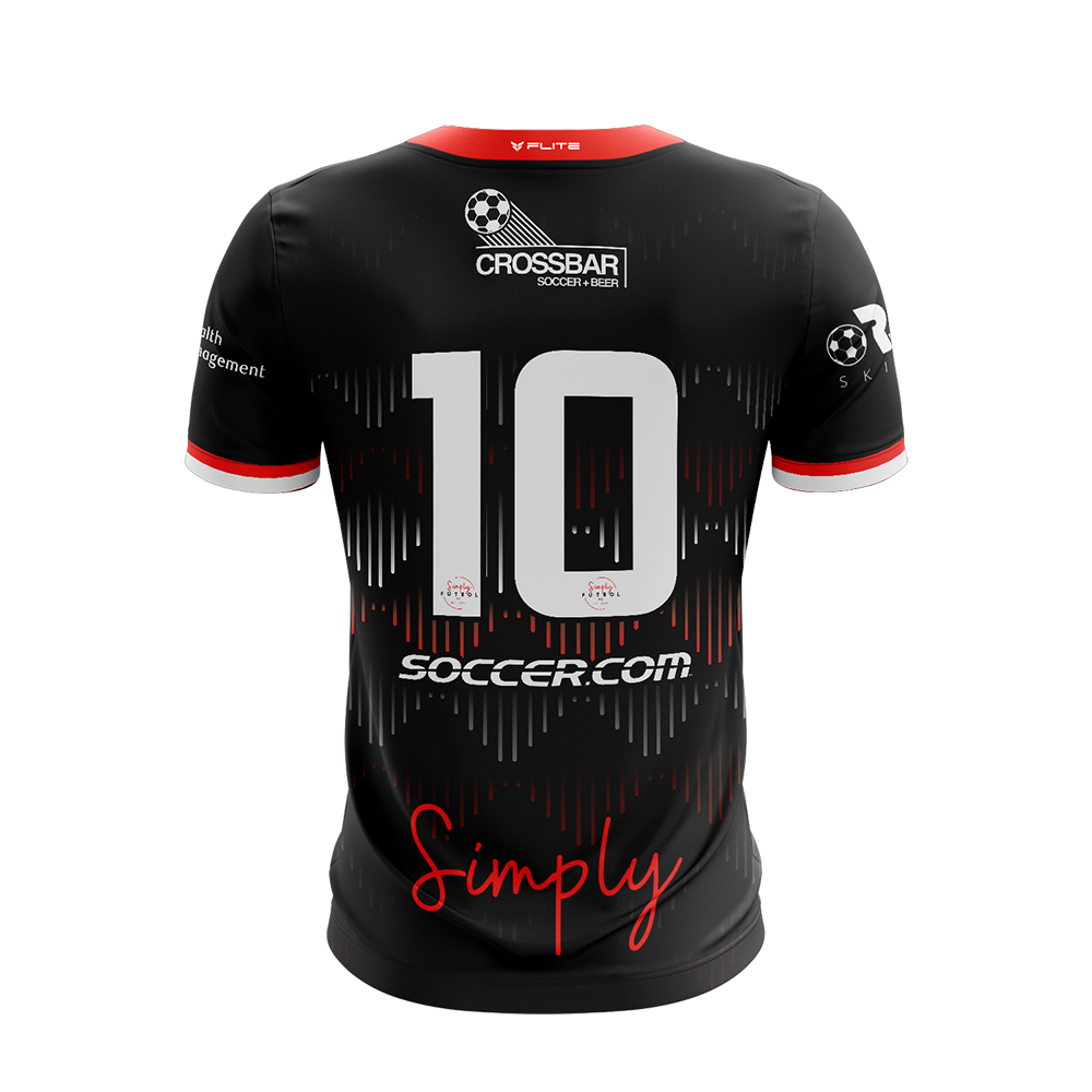 SIMPLY FUTBOL 2026 TST WOMENS AWAY JERSEY SS (BLACK)