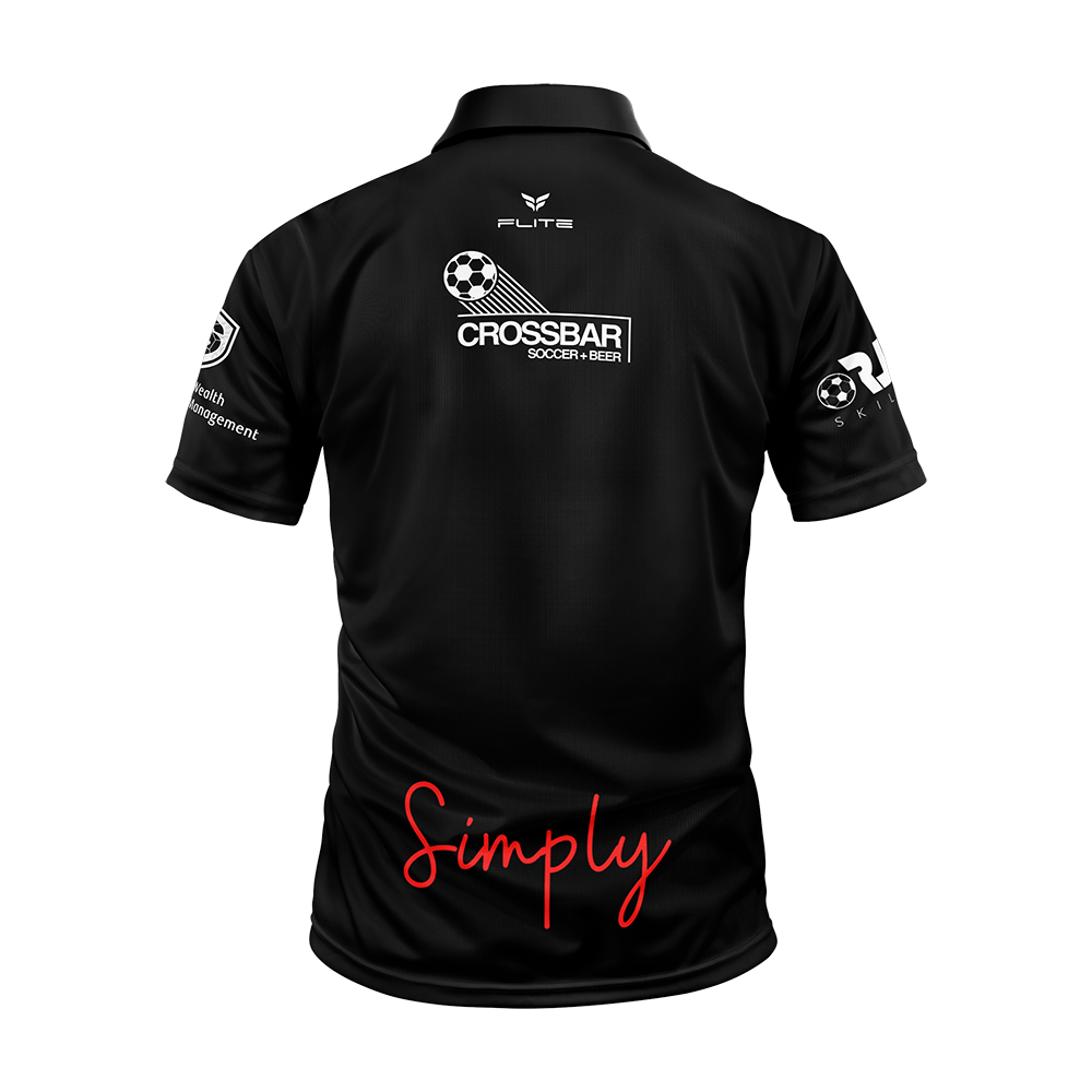 SIMPLY FUTBOL 2026 TST POLO SHIRT (BLACK)