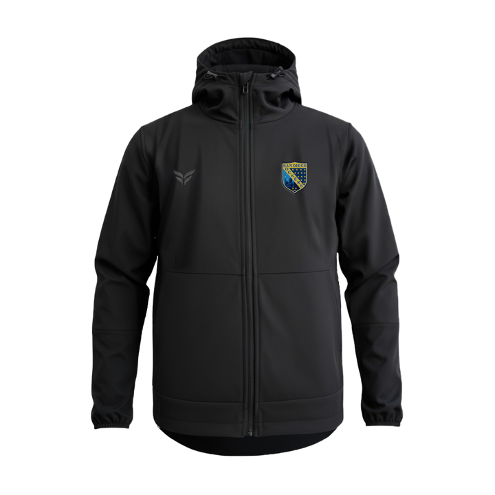 SD SOCKERS YOUTH STEALTH HOODED JACKET (BLACK)
