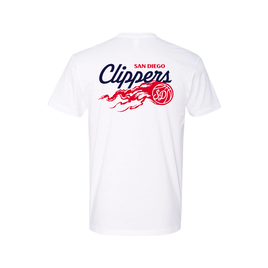 CLIPPERS ON FIRE TSHIRT (WHITE)