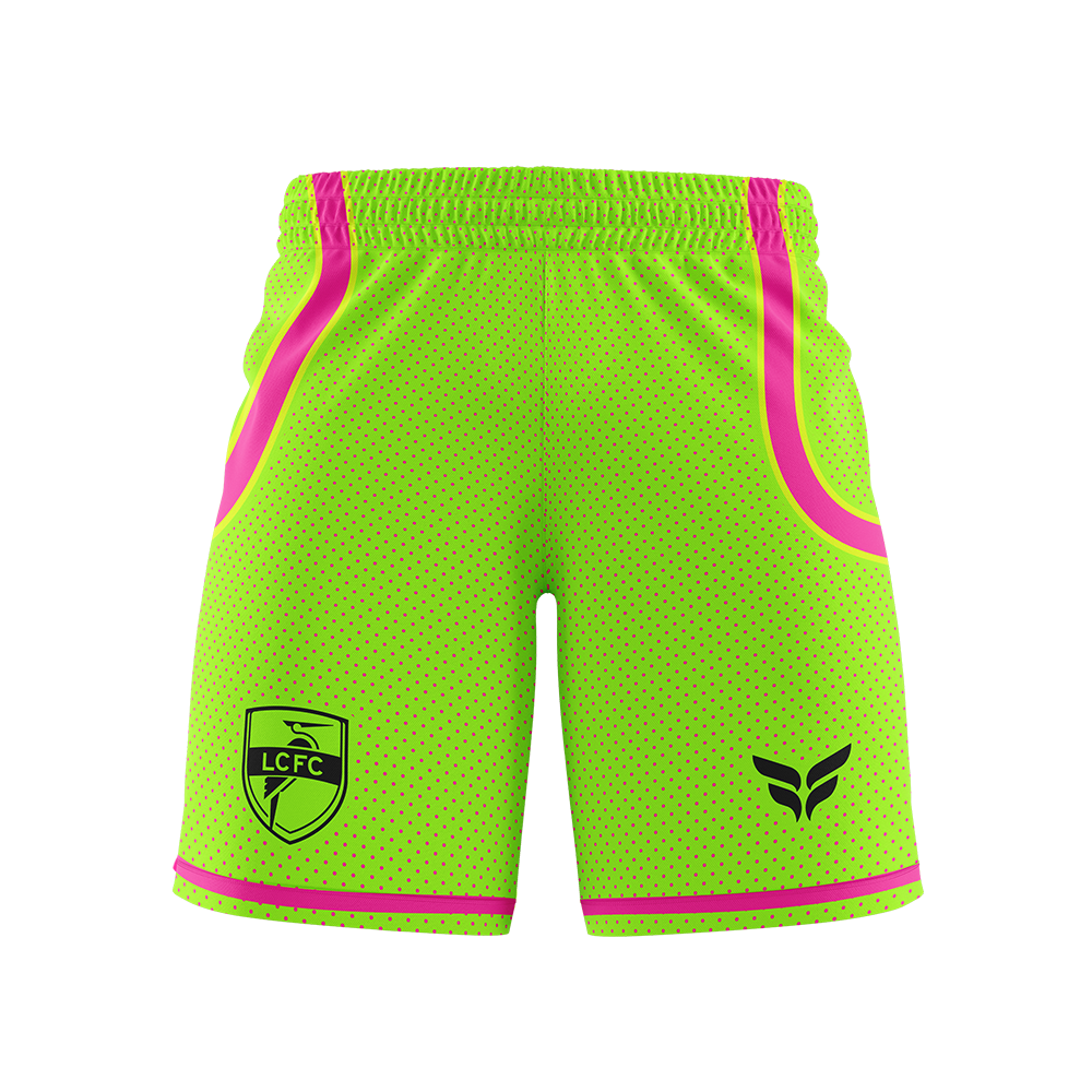 LCFC SHORTS (NEON GREEN)