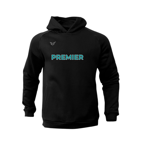 PREMIER PERFORMANCE COTTON-BLEND HOODIE (BLACK)