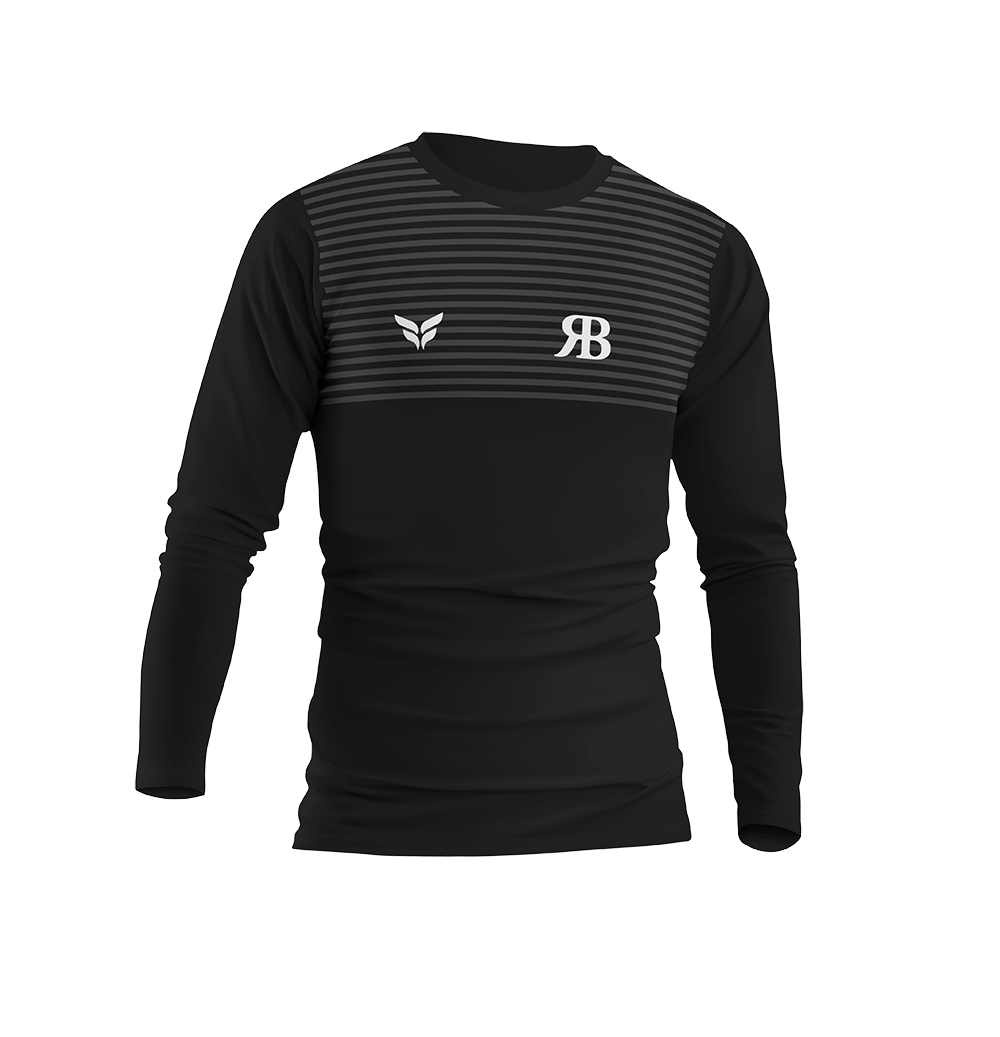 RB LONG-SLEEVE TRAINING TOP (BLACK)